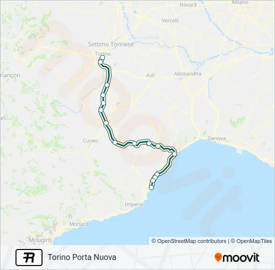 R Train Line Map