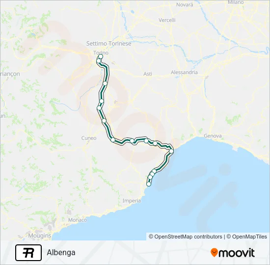 R Train Line Map