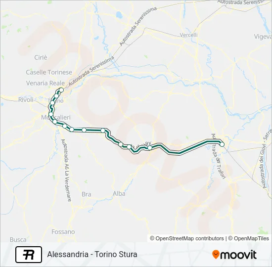 R Train Line Map
