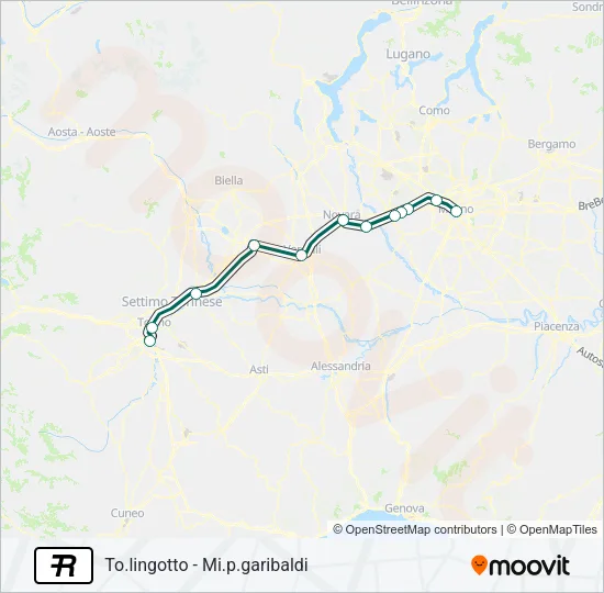 R Train Line Map