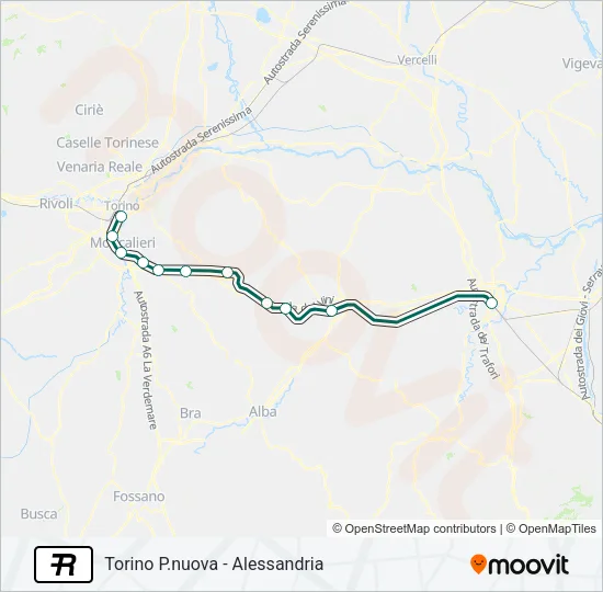 R Train Line Map