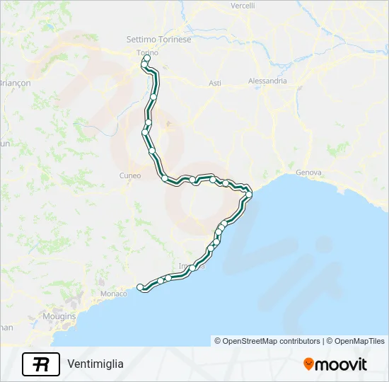 R Train Line Map