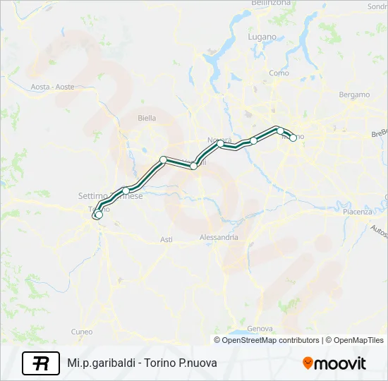 R Train Line Map