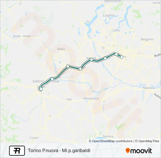 R Train Line Map