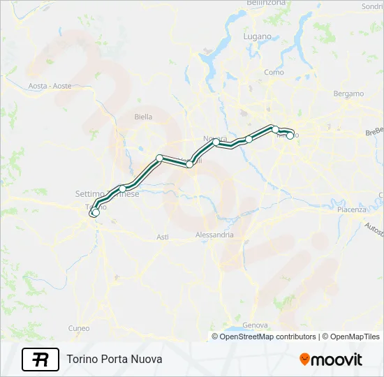 R Train Line Map
