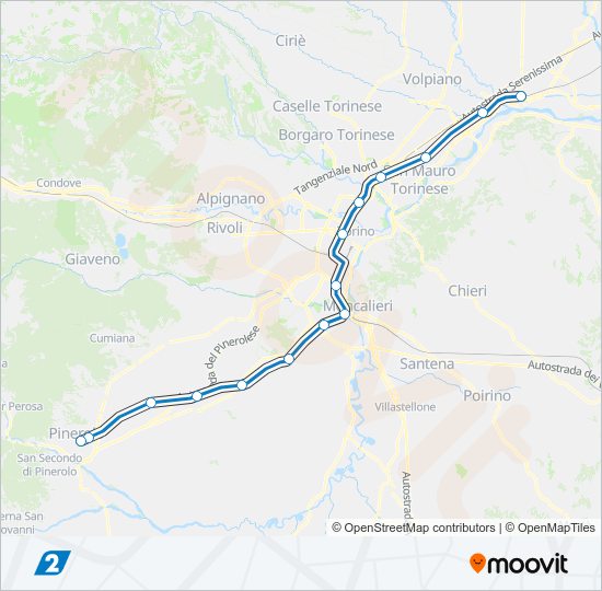 Percorso linea  SFM2