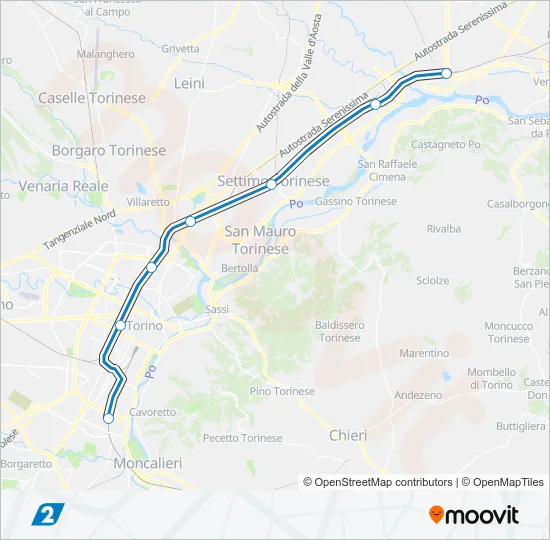 SFM2 Train Line Map