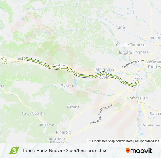 SFM3 Train Line Map