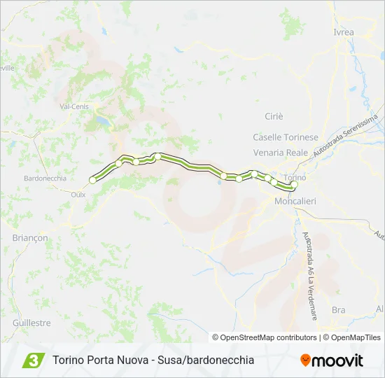 SFM3 Train Line Map