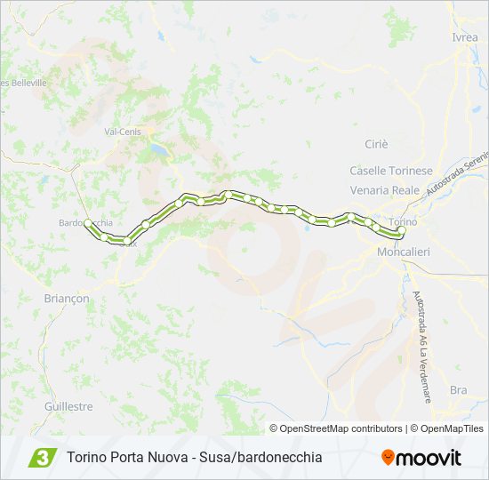 SFM3 train Line Map