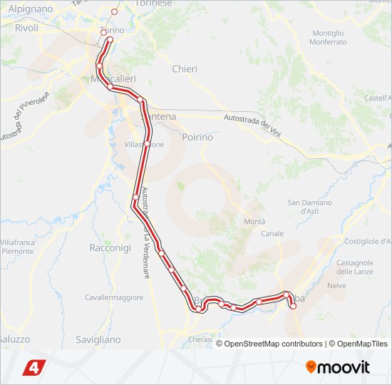 Percorso linea  SFM4