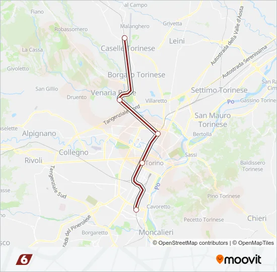SFM6 Train Line Map