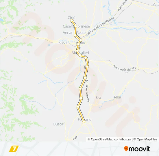 SFM7 Train Line Map