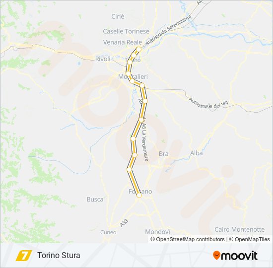 SFM7 train Line Map