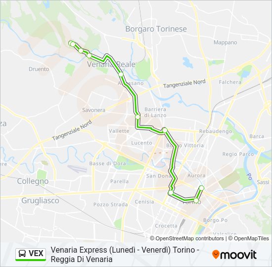 VEX Bus Line Map