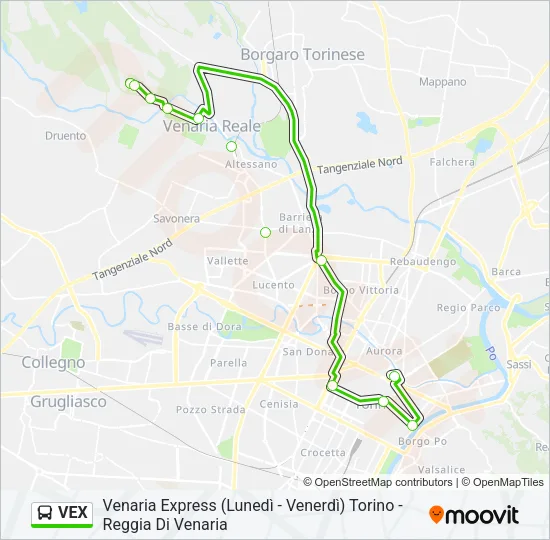 VEX Bus Line Map