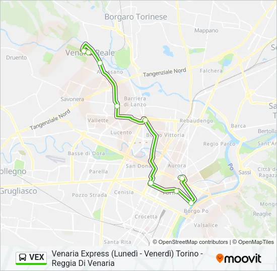 VEX Bus Line Map