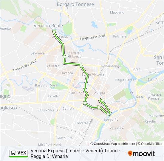 VEX Bus Line Map