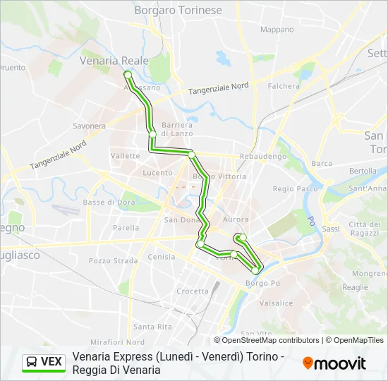 VEX Bus Line Map