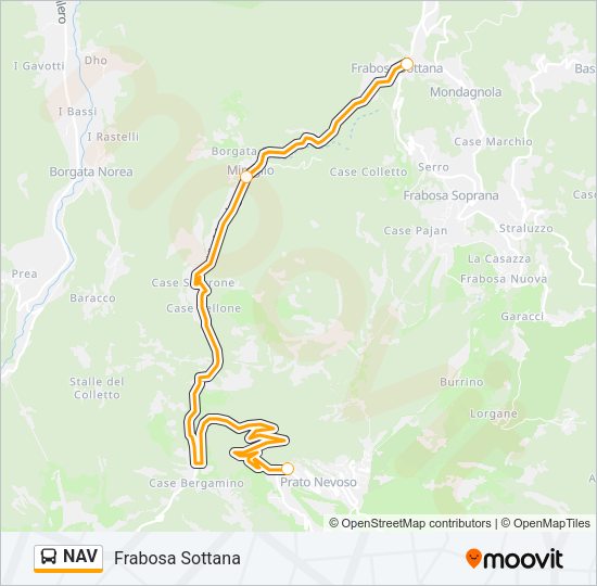 NAV Bus Line Map