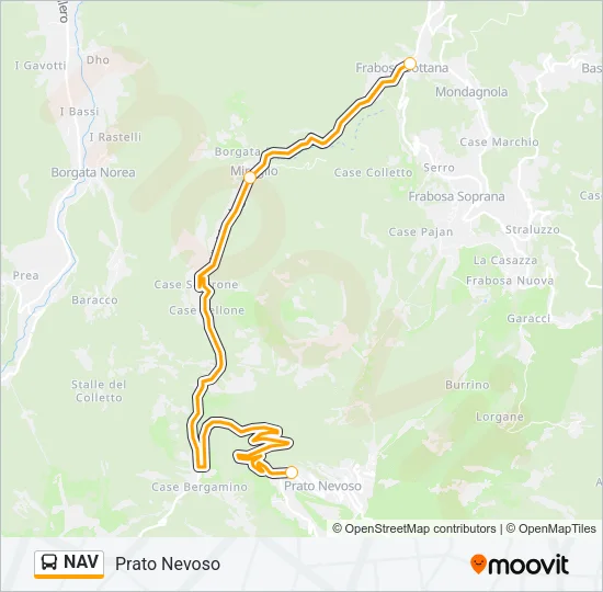 NAV Bus Line Map