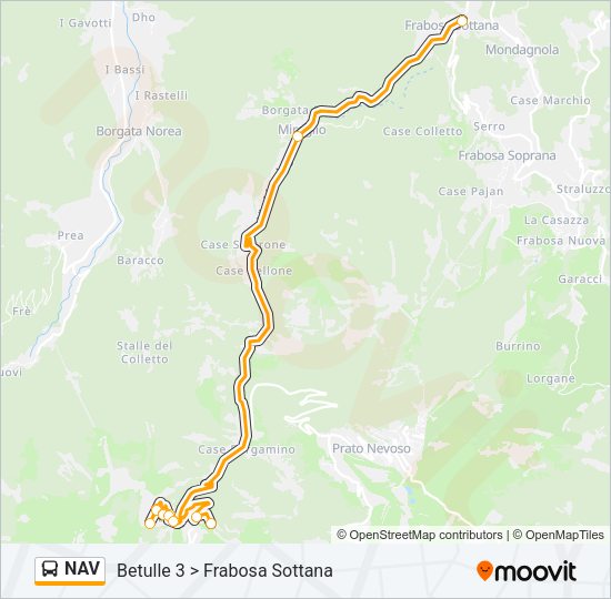 NAV Bus Line Map