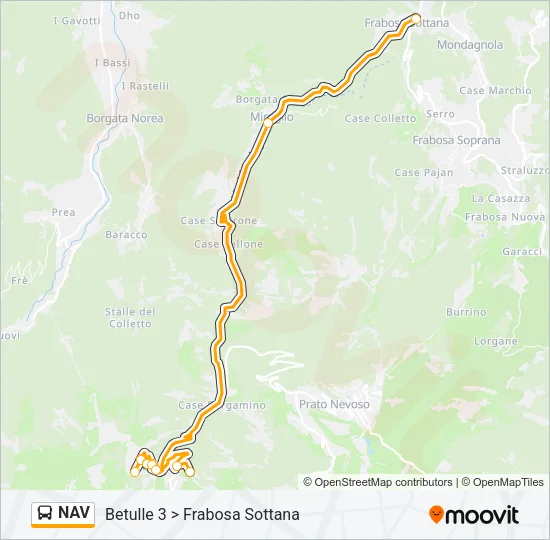 NAV Bus Line Map
