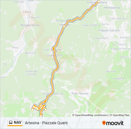 NAV Bus Line Map