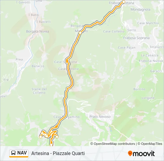 NAV Bus Line Map