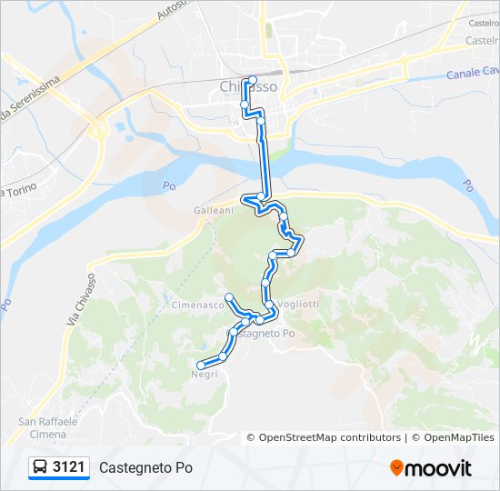 3121 Route Schedules Stops Maps Castegneto Po Updated