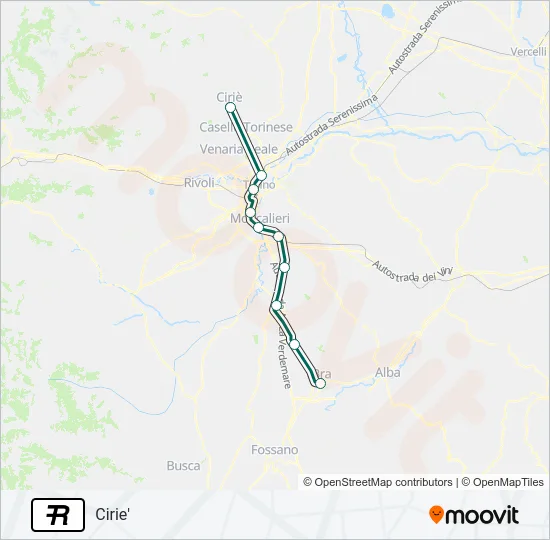 R Train Line Map