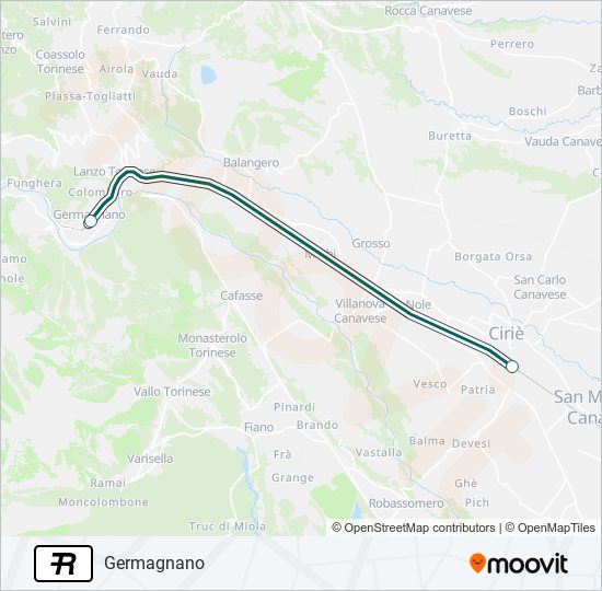 Linea R Orari Fermate E Mappe Germagnano Aggiornato