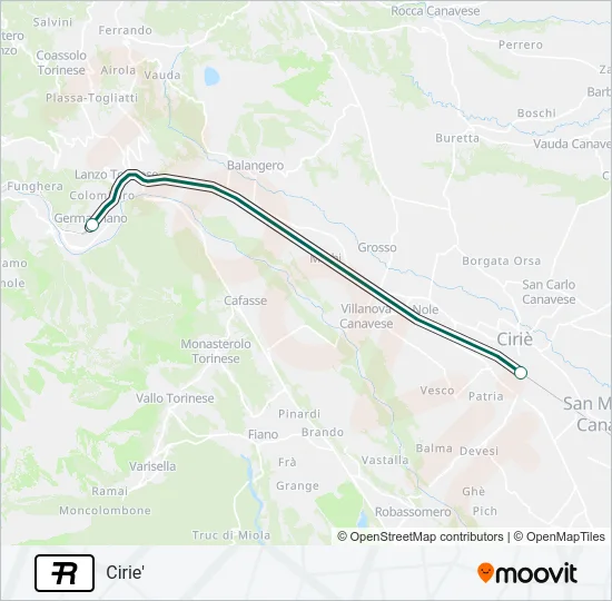 R Train Line Map