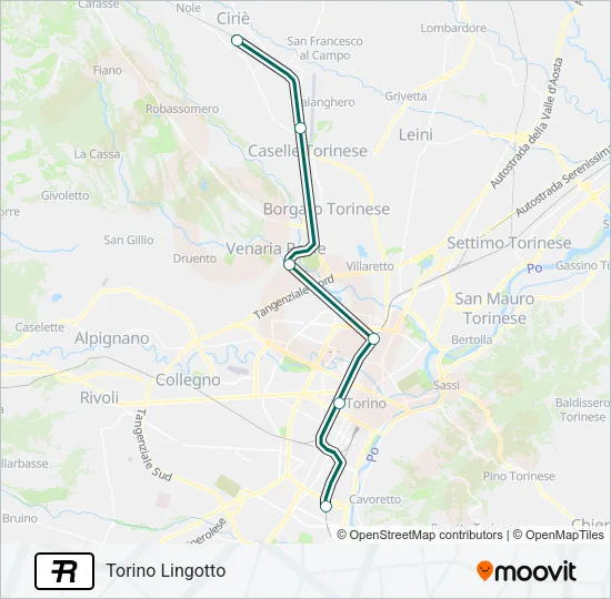 R Train Line Map