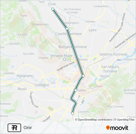 R Train Line Map