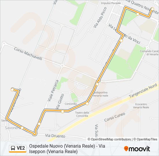 VE2 bus Line Map