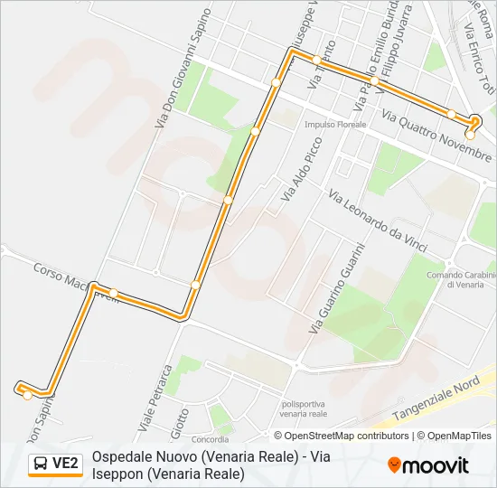 VE2 Bus Line Map