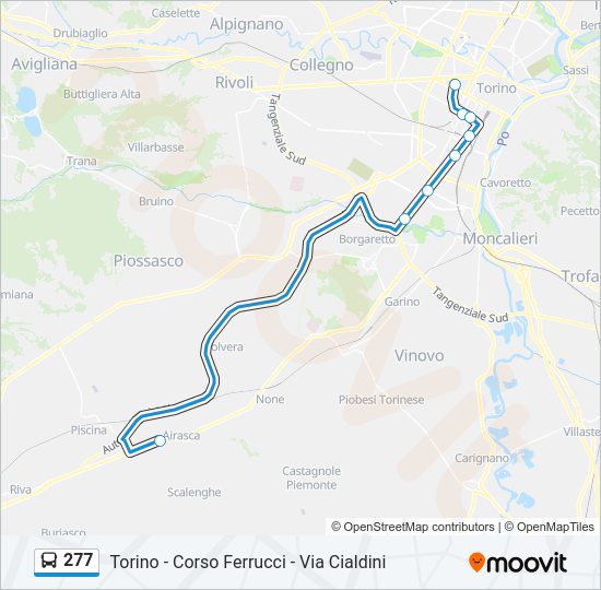 277 Bus Line Map