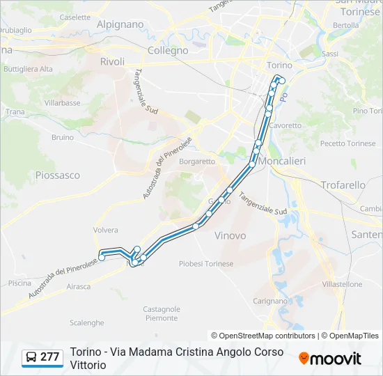 277 Bus Line Map