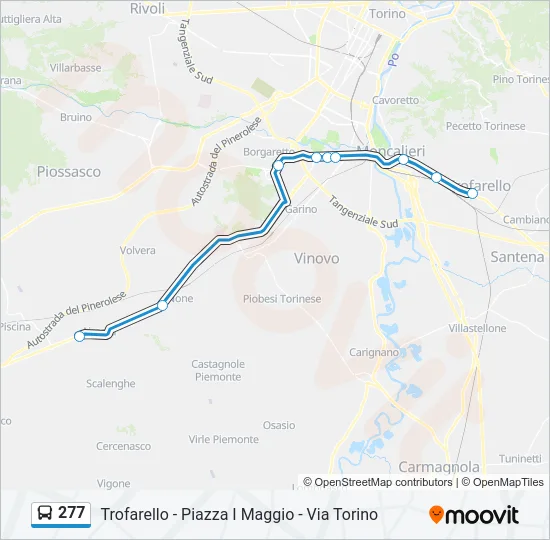 277 Bus Line Map