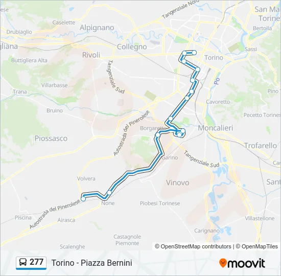 277 Bus Line Map
