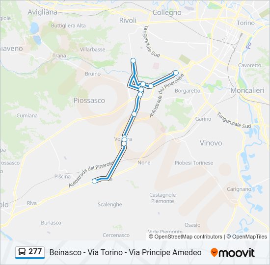 277 Bus Line Map