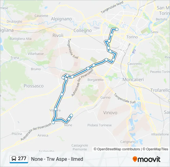 277 Bus Line Map