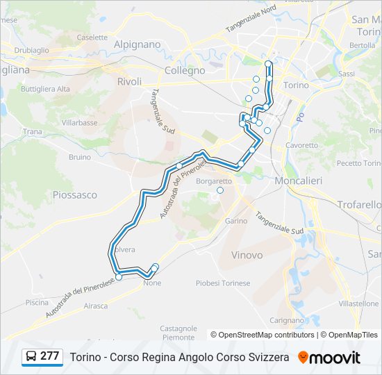 277 Bus Line Map