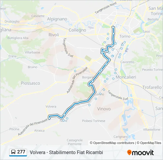 277 Bus Line Map