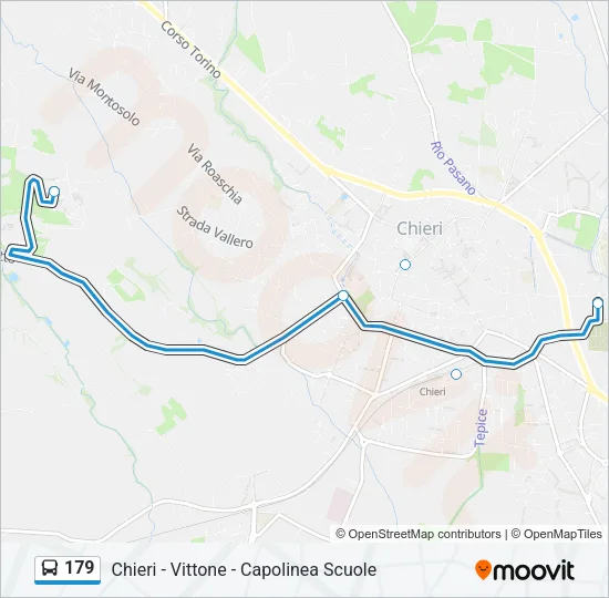 179 Bus Line Map