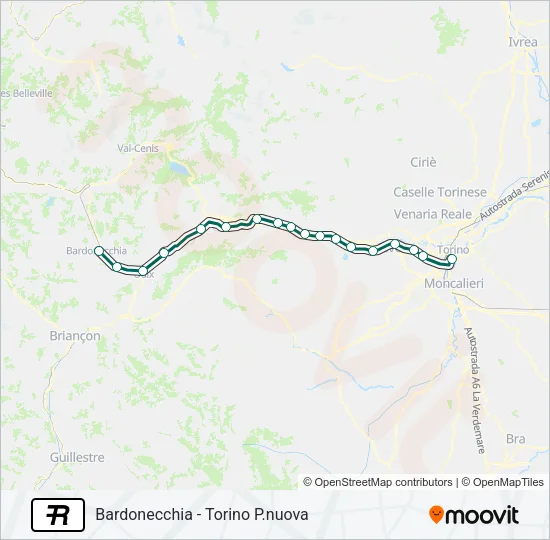 R Train Line Map