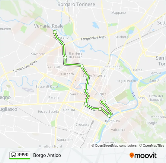 3990 Bus Line Map