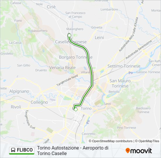 FLIBCO Bus Line Map