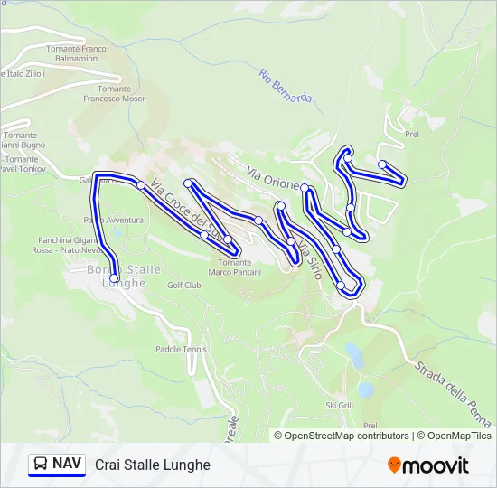 NAV Bus Line Map
